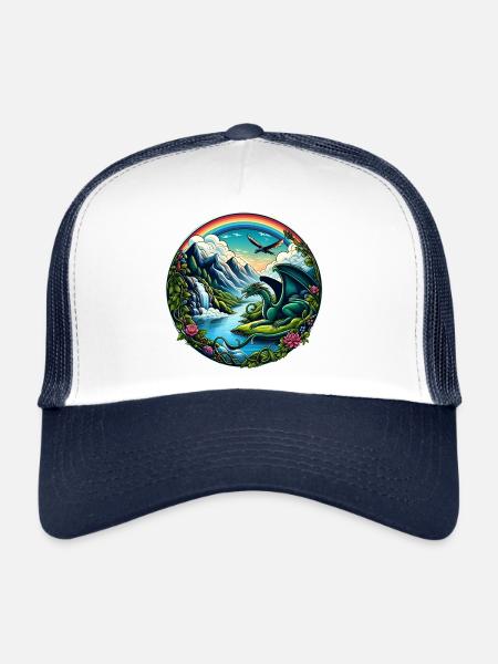 Dragonland - Trucker Cap - white/navy