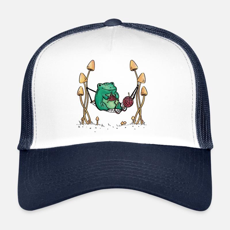 Frosch Handarbeiten Stricken Natur Hängematte Trucker Cap