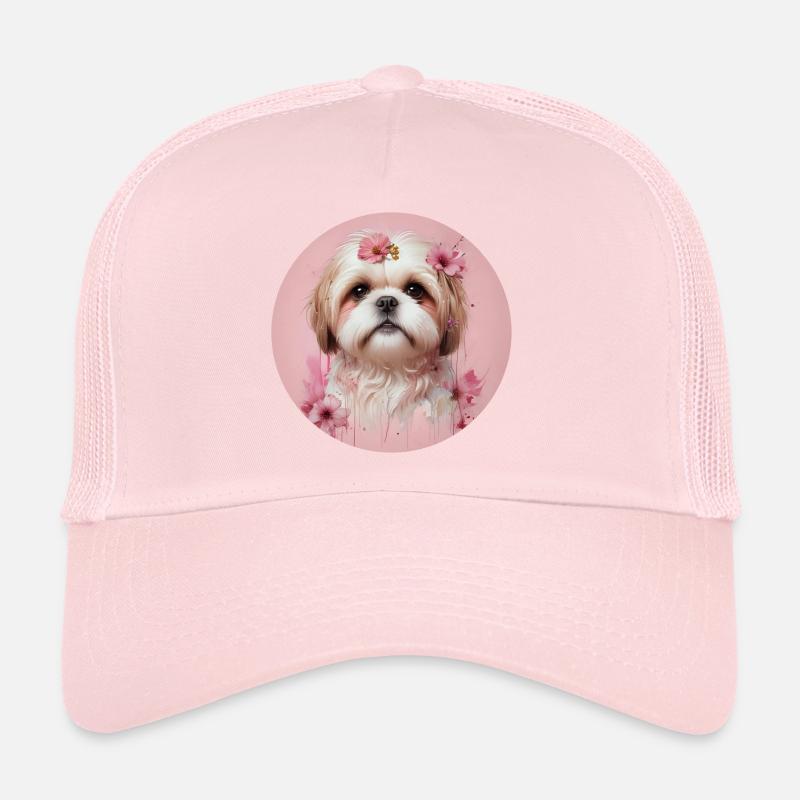 Shih Tzu Rosa Trucker Cap