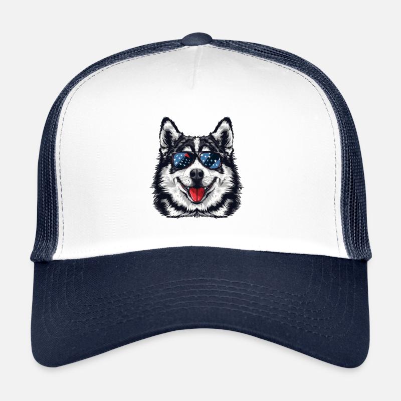 American Husky - Trucker Cap - white/navy