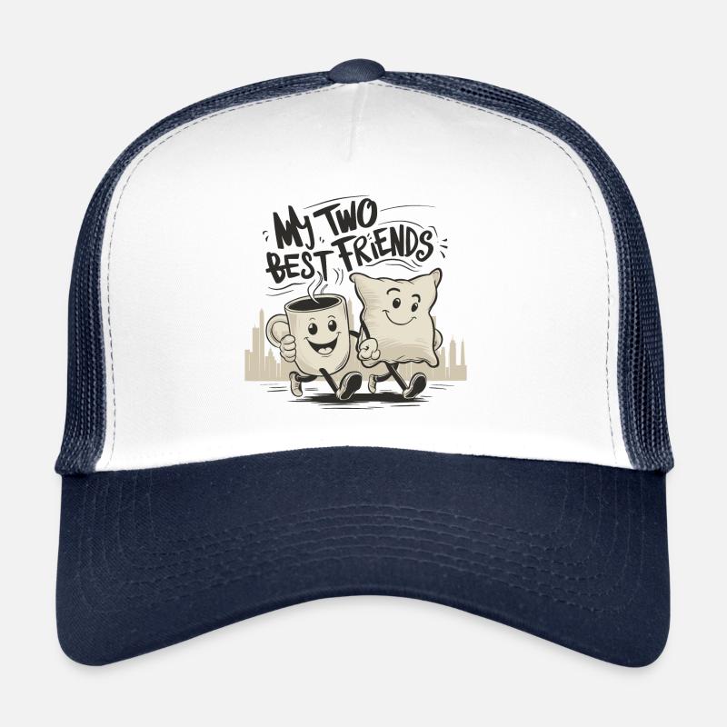 Tasse à café et oreiller Mes deux meilleurs amis Casquette trucker 