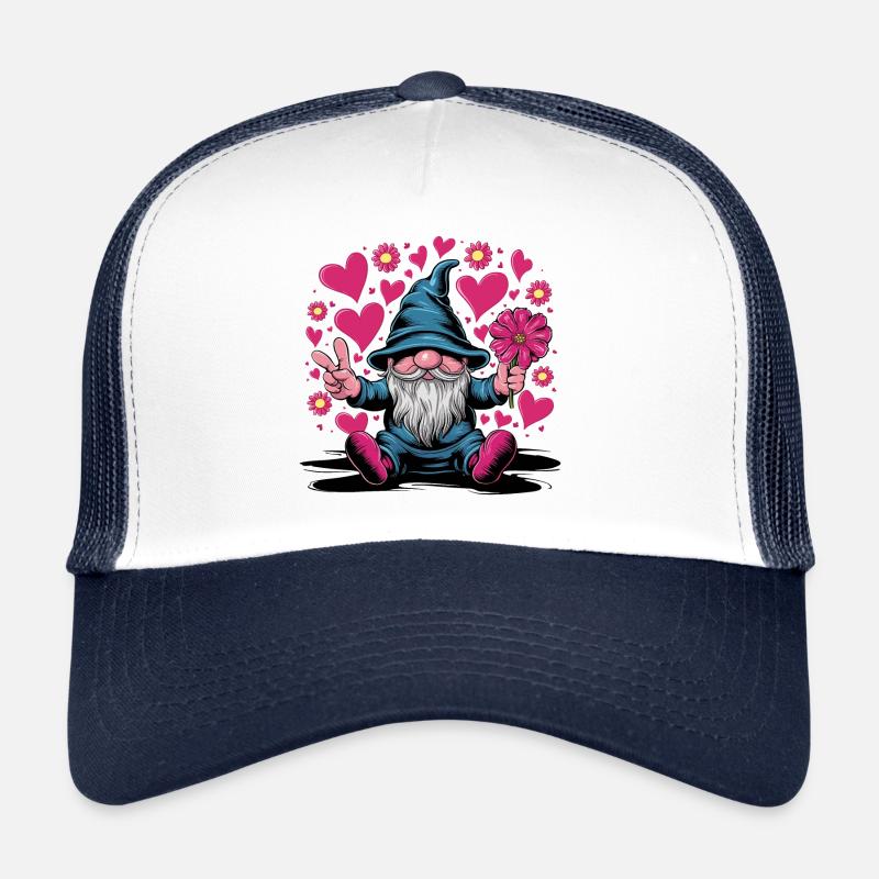 Valentine's Day Gnome Dear Gnome Lovers Trucker Cap