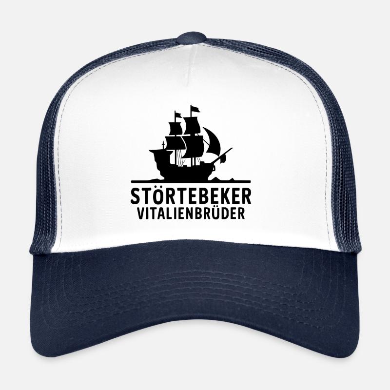 Störtebeker Störtebecker Vitalienbrüder Piraten - Trucker Cap - Weiß/Navy