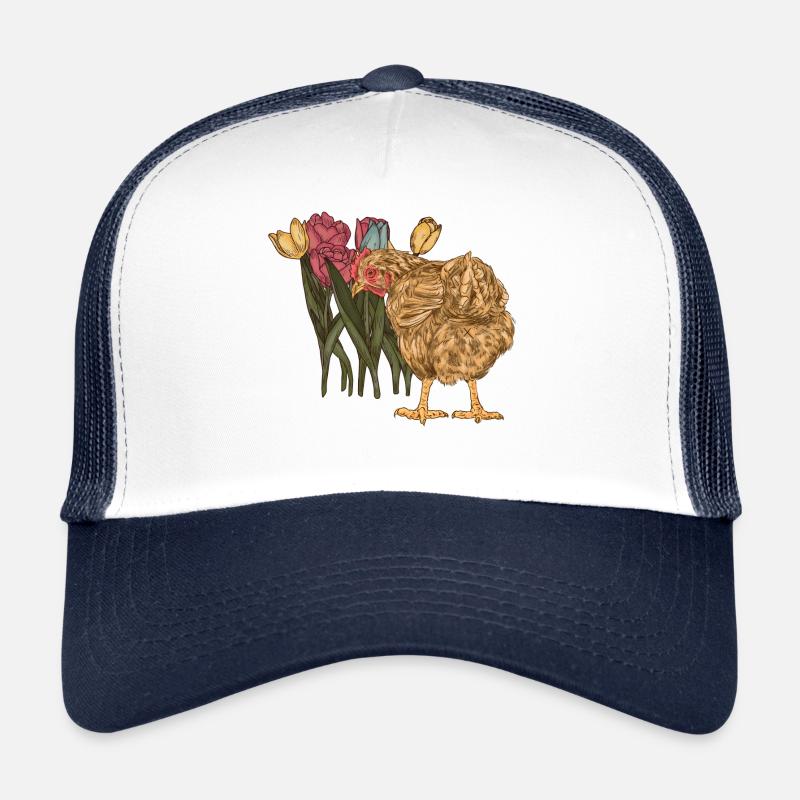 Spring Garden Chickens Hen Poultry Chicken Trucker Cap