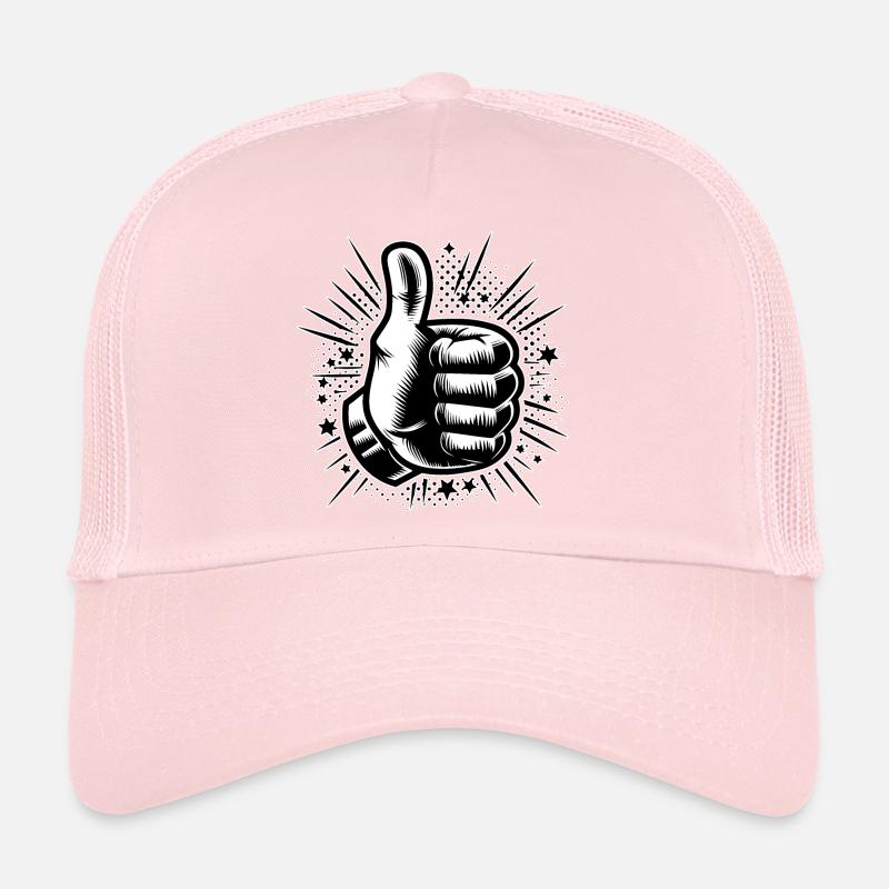 Pouce levé de la main Casquette trucker 
