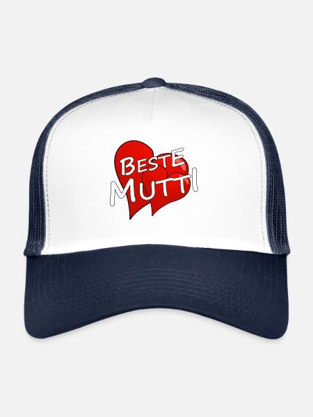 Best Mom - Trucker Cap - white/navy - Front