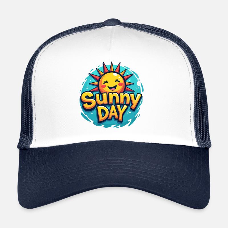 Sunny Day Sun Summer Holiday Trucker Cap