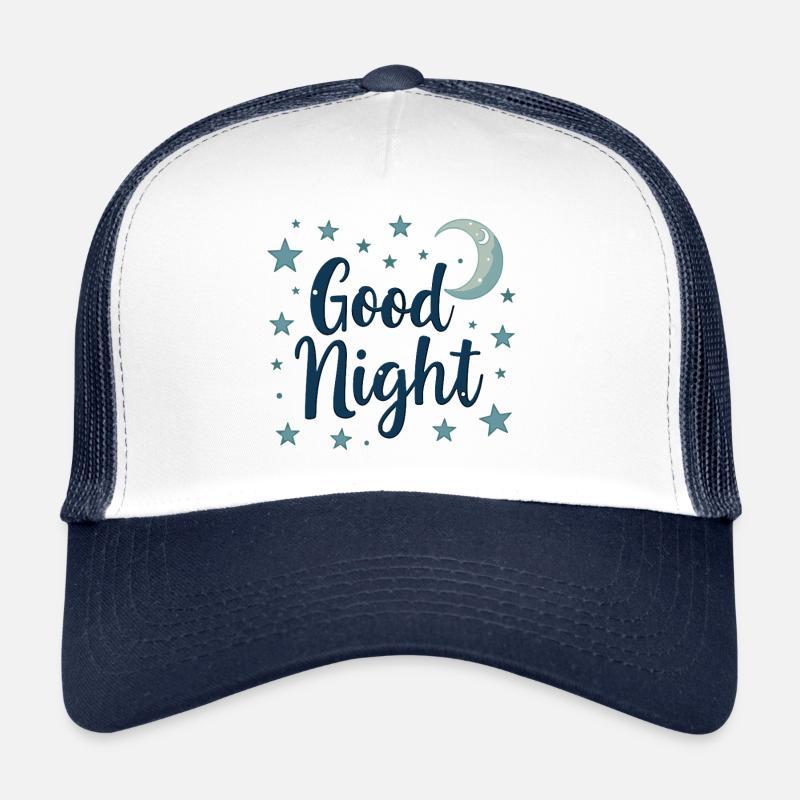 Good Night Träumer Cozy Look - Trucker Cap - Weiß/Navy