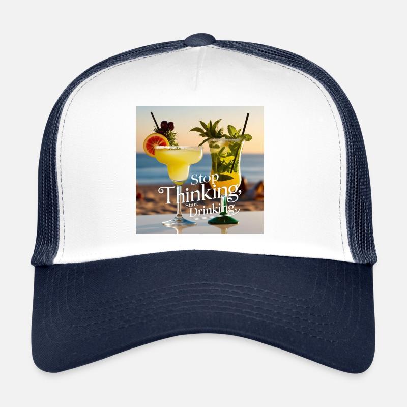 Cocktails with humorous text Trucker Cap