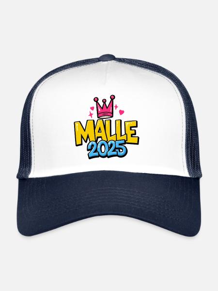 Malle 2025 Mallorca Fans Dictons - Casquette trucker  - blanc/marine - Devant