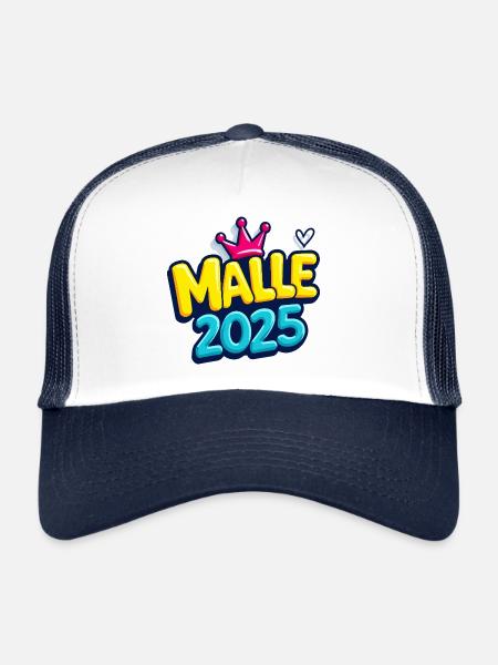 Malle 2025 Mallorca Fans Dictons - Casquette trucker  - blanc/marine - Devant