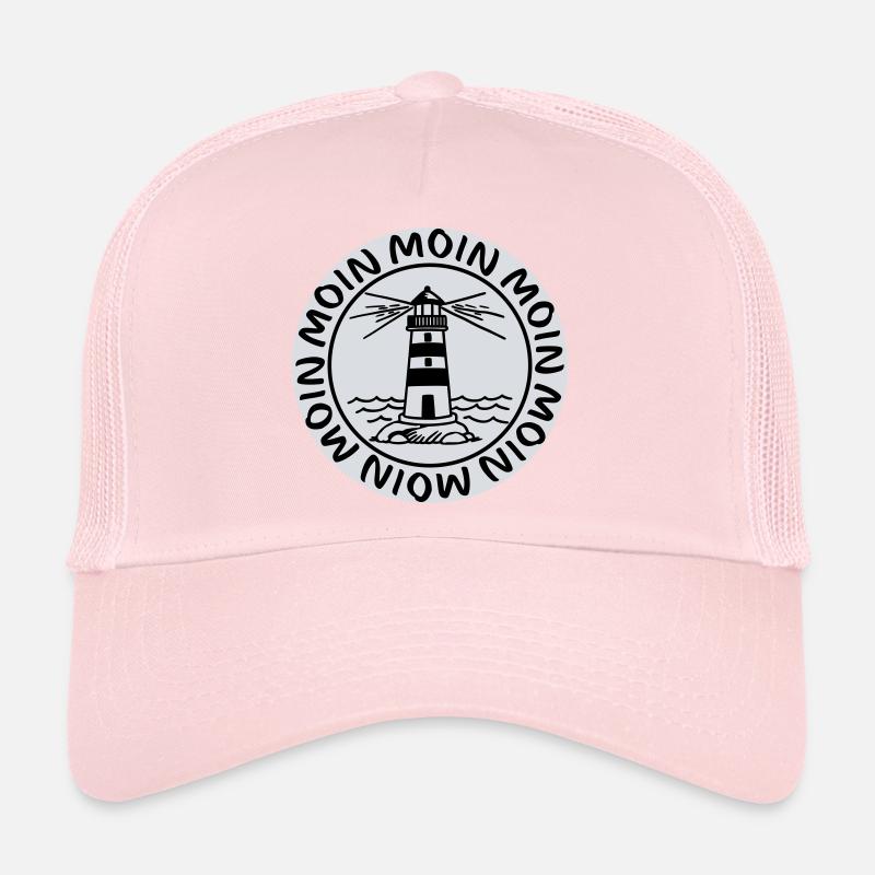 Moin Moin Leuchtturm – Maritimes Küsten Design Trucker Cap