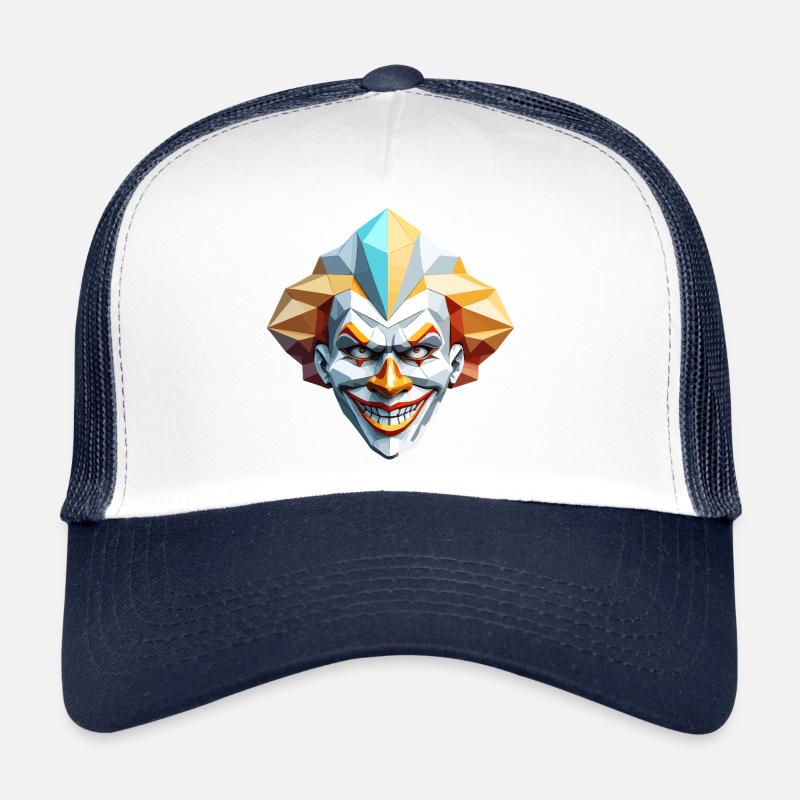 Masque de Clown - Design Low Poly Casquette trucker 