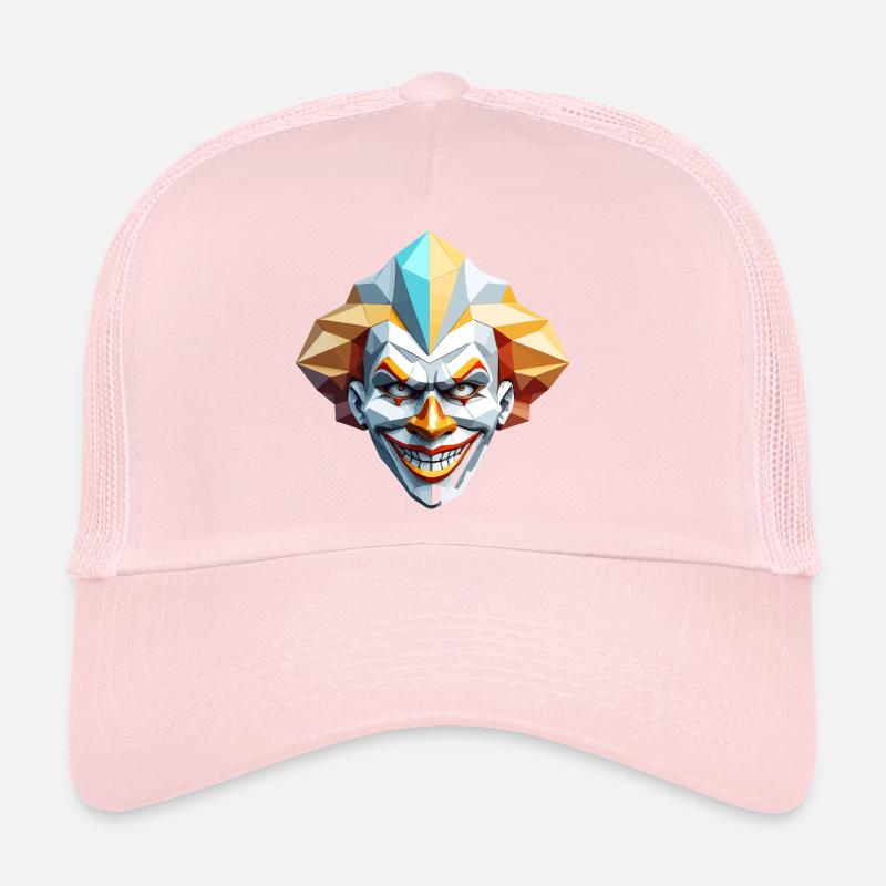 Masque de Clown - Design Low Poly Casquette trucker 