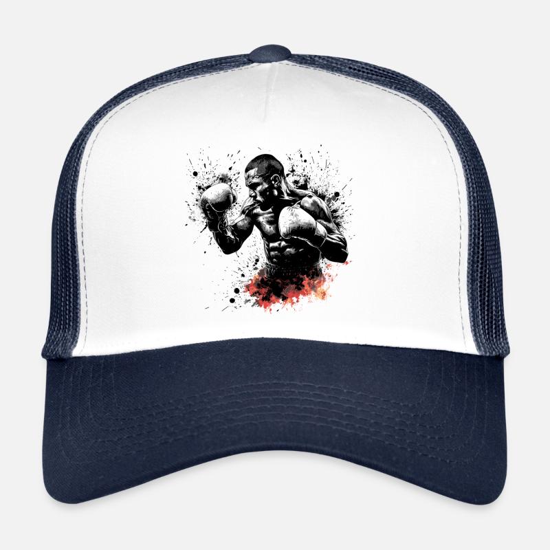 Boxer de boxe de combattant motif cool Casquette trucker 