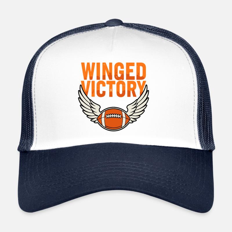 Winged Victory – Football mit Flügeln Trucker Cap