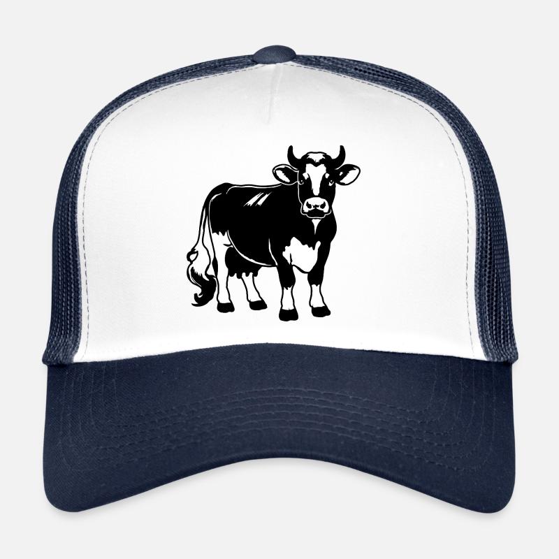Schwarz-Weiß-Milchkuh-Design – Farm & Dairy Trucker Cap