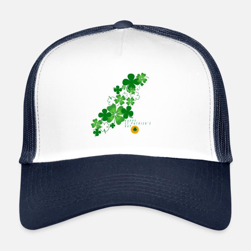 St. Patrick´s Day - Trucker Cap - Weiß/Navy