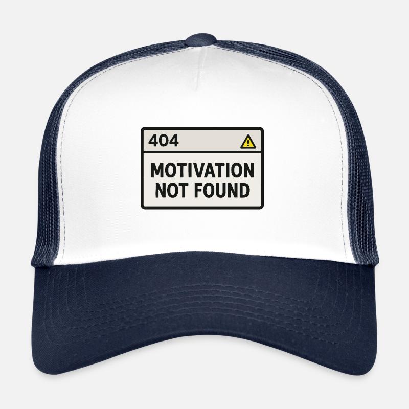 404 Motivation not found – Nerd-Design - Trucker Cap - white/navy