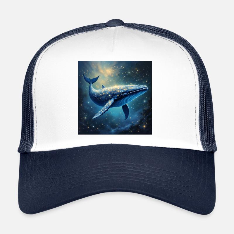 Power Animal Galactic Whale - Trucker Cap - white/navy