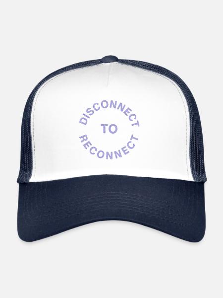 Offline is the new cool - Trucker Cap - white/navy