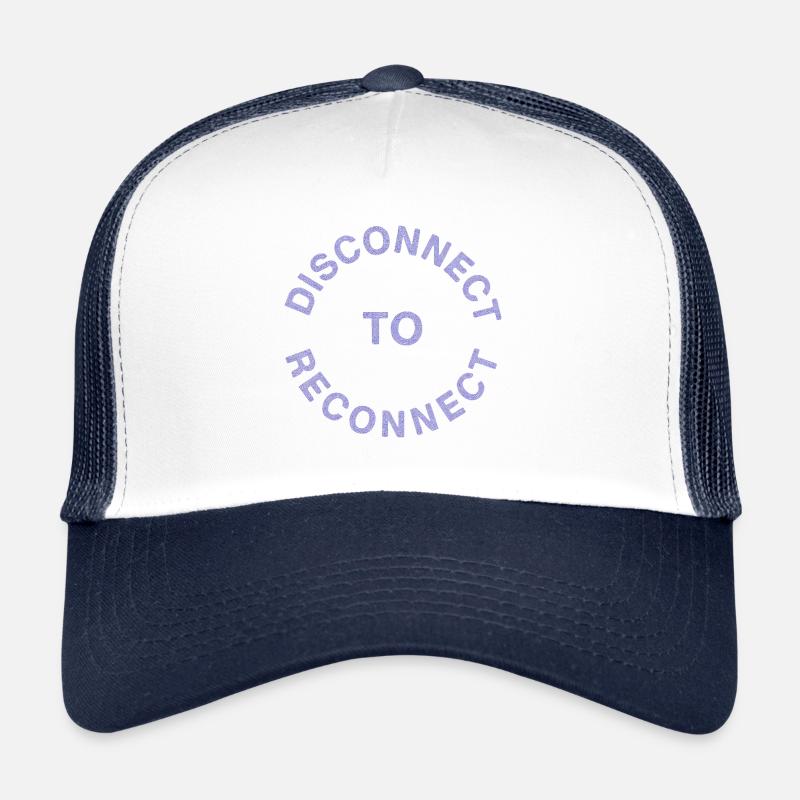 Offline is the new cool - Trucker Cap - white/navy