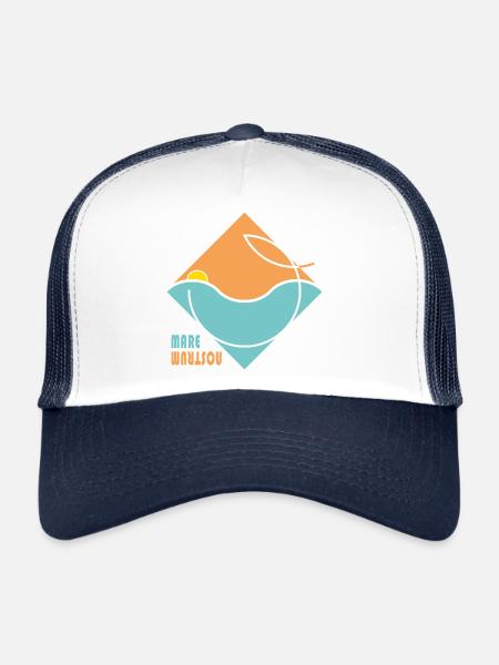 MARE NOSTRUM - Casquette trucker  - blanc/marine - Devant