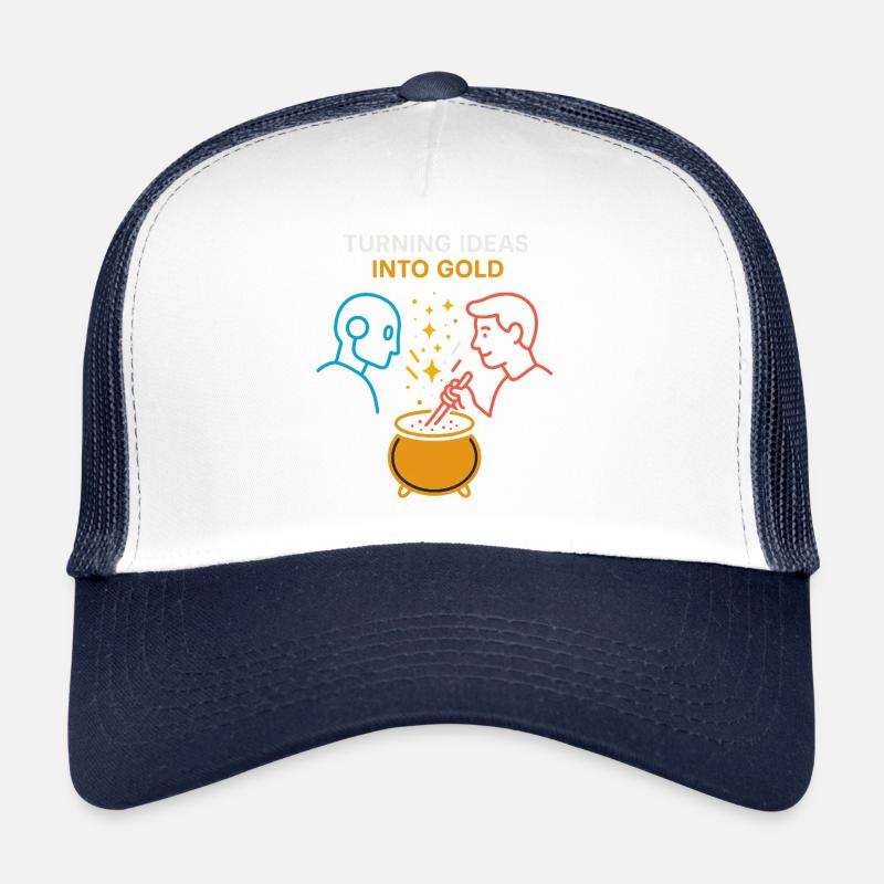 Turning Ideas into Gold – Humans & AI create M Trucker Cap
