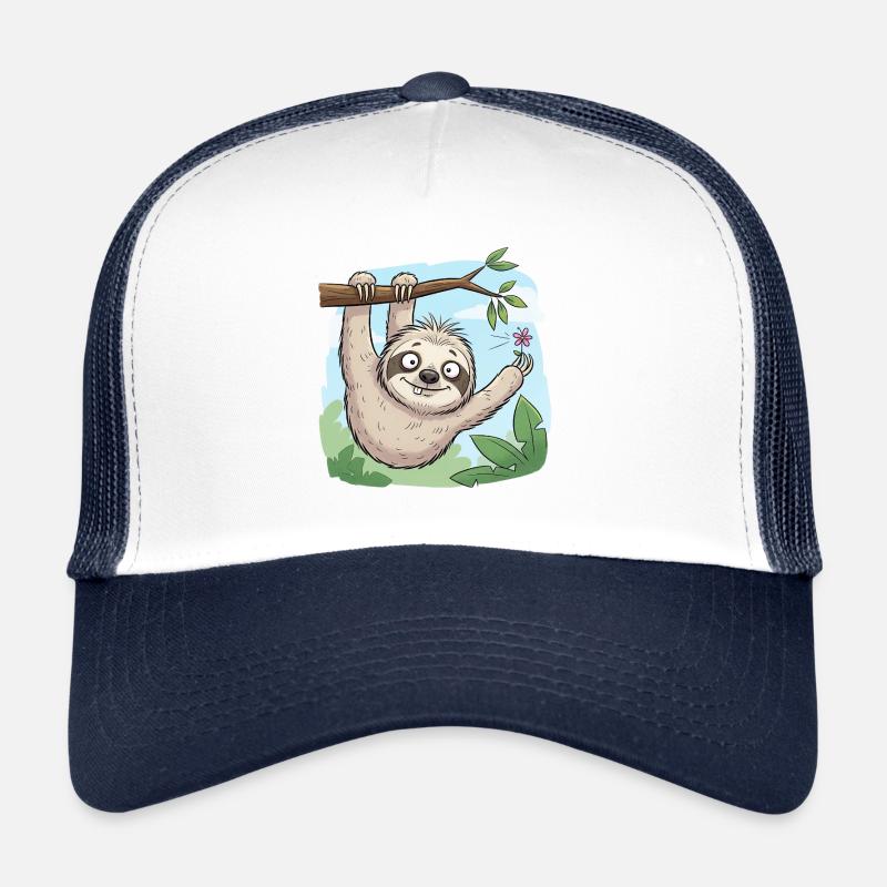 Faultier - Trucker Cap - Weiß/Navy