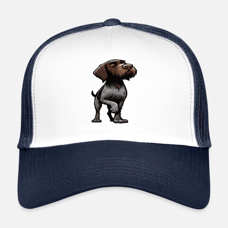 Sprich mit der Pfote Deutsch Drahthaar Drahthaare Trucker Cap