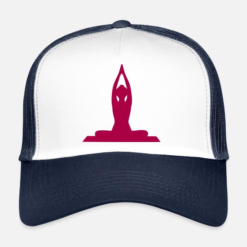 Yoga Formen Silhouetten Meditation Trucker Cap