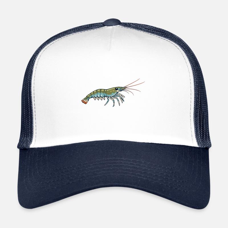 Illustration de crevettes – Design pour les amateurs d’aquarium Casquette trucker 