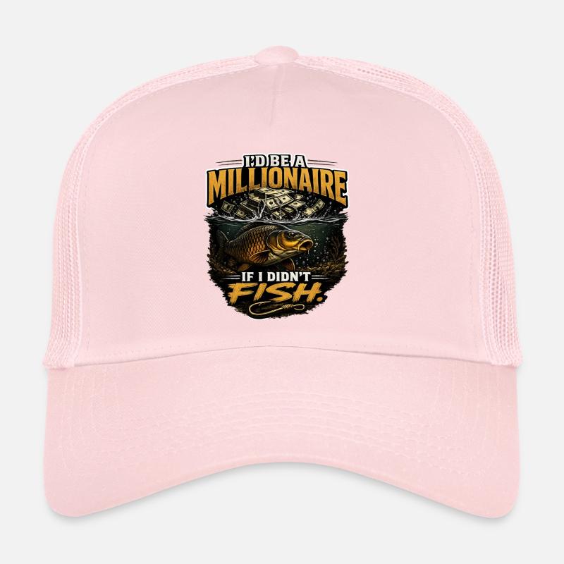 Je serais millionnaire si je ne faisais pas de design de carpe de pêche Casquette trucker