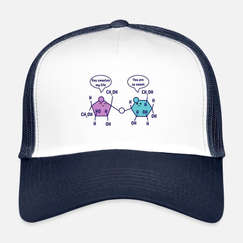 You are so sweet chemistry chemist science - Trucker Cap - white/navy