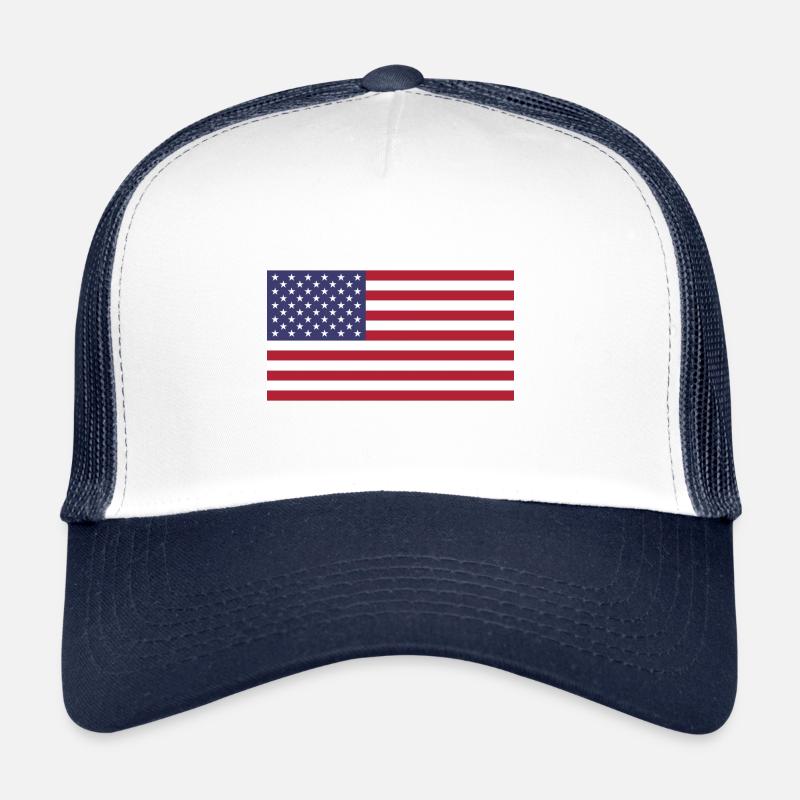 Drapeau américain des États-Unis Casquette trucker 