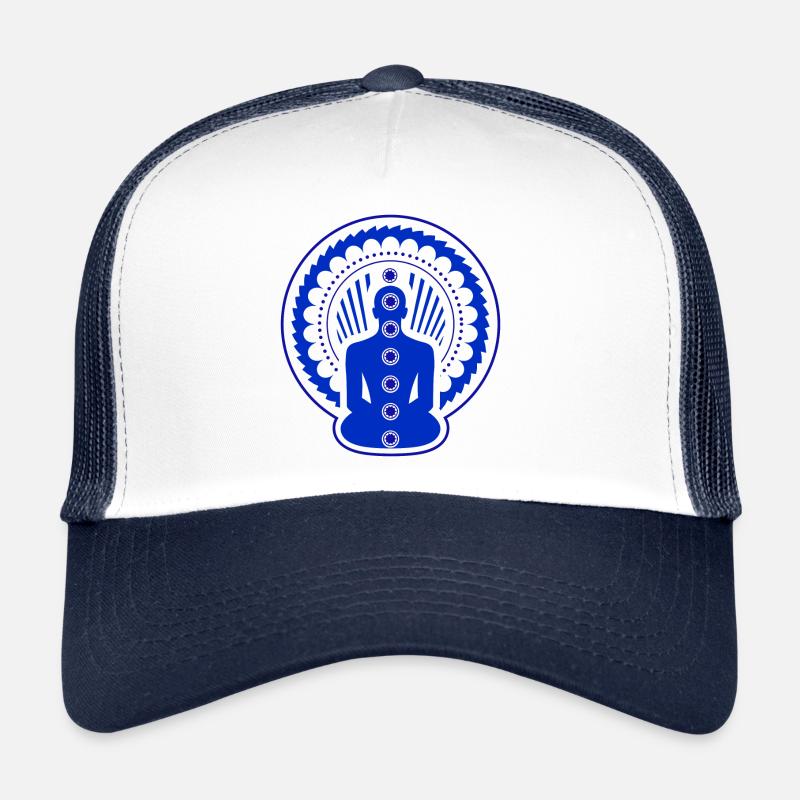 7 chakras - inspiration bleue Casquette trucker 