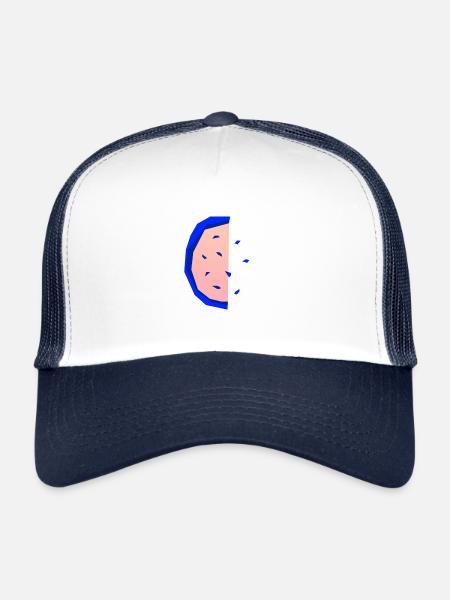 Abstract melon - Trucker Cap - white/navy