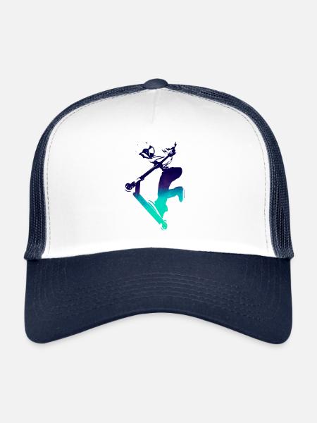 Freestyle trottirider - Trucker Cap - white/navy - Front
