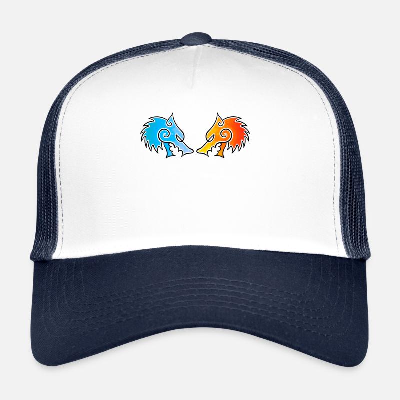 Nördliche Wölfe Fenrir - Trucker Cap - Weiß/Navy