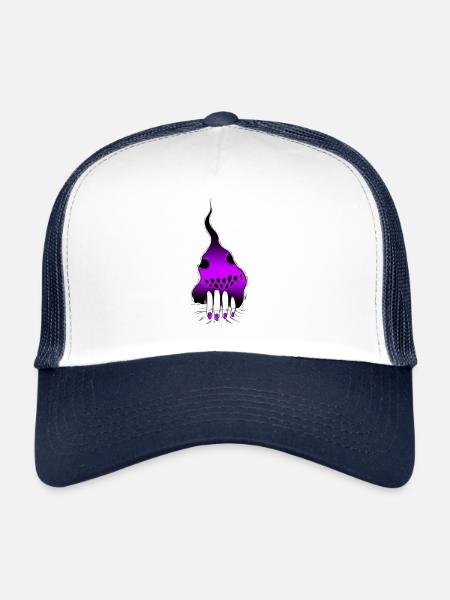 PINK Monster Tear - Trucker Cap - white/navy - Front