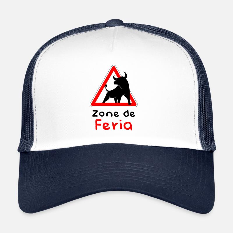 Zone de Feria - Casquette trucker  - blanc/marine