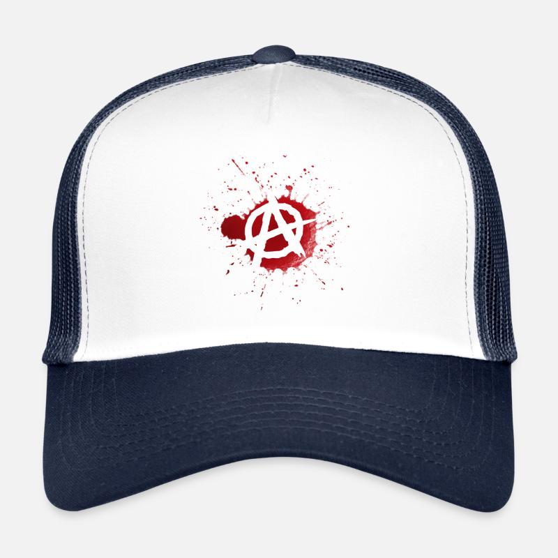 Anarchy bloodied logo Trucker Cap