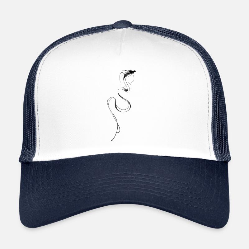 Serpent des mers lineart Casquette trucker 
