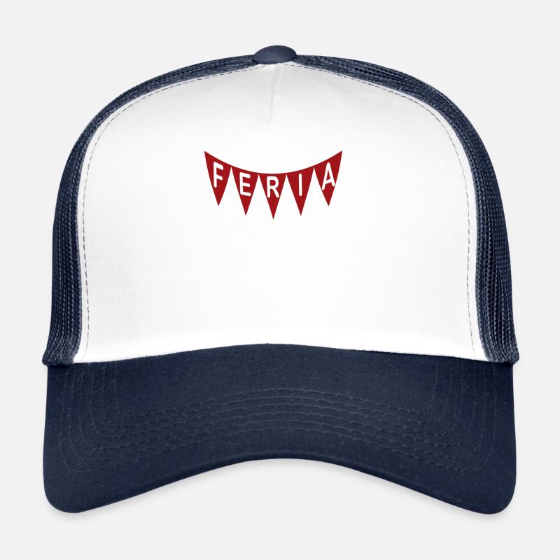 FERIA Banderole rouge Casquette trucker 