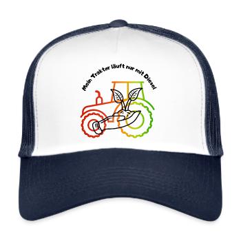 Traktor - Trucker Cap - Weiß/Navy - Vorne