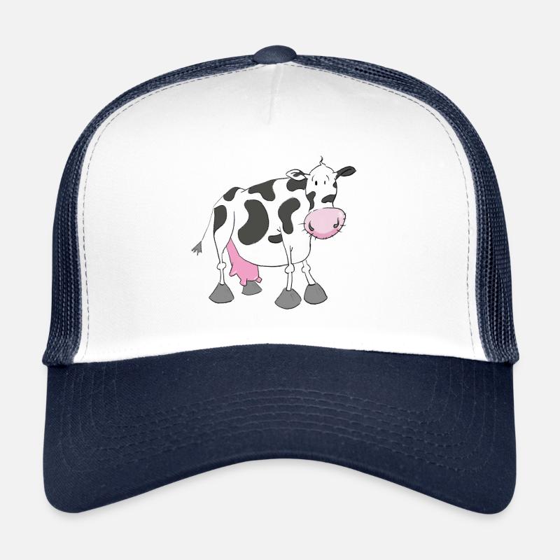 vache - Casquette trucker  - blanc/marine