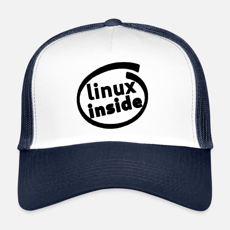 LINUX INSIDE TUX PROGRAMMIERER LOGO NERD GESCHENK Trucker Cap