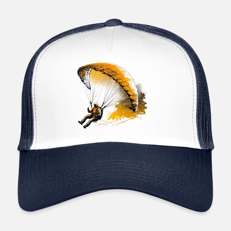 Flying high, paragliding Trucker Cap