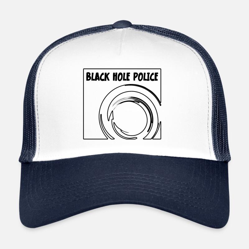 James Webb Space Telescope Black Hole Police - Trucker Cap - Weiß/Navy