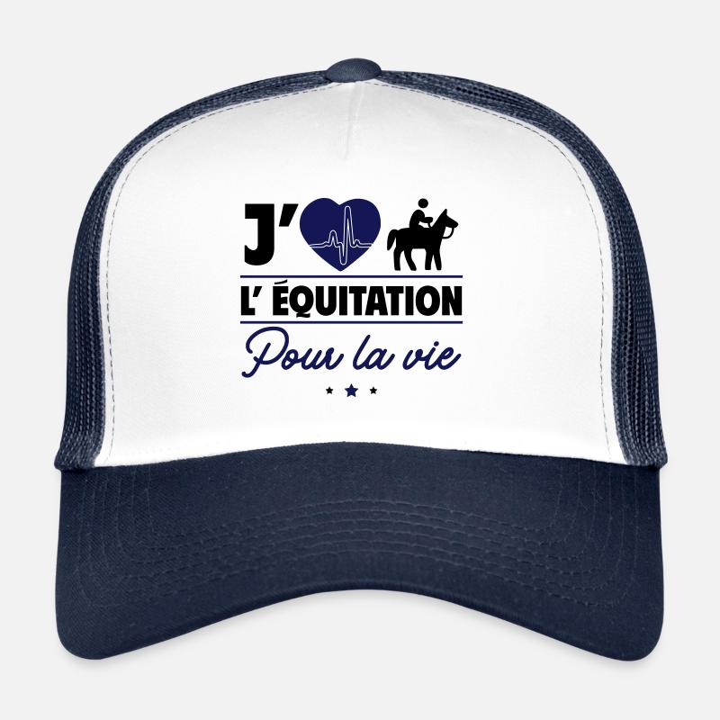 J'aime l'équitation pour la vie Casquette trucker 